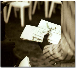 wedding invitation©2001 Rosane Zenha